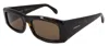 Ferragamo Rectangle-frame Sunglasses In Brown