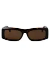 Ferragamo Rectangle-frame Sunglasses In Brown