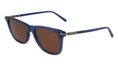 Pre-owned Ferragamo Sf2028s 432 Transparent Blue 54/20/145 Male Sunglasses