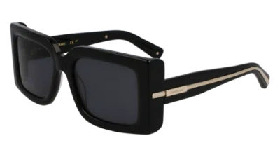 Pre-owned Ferragamo Sf2032s 001 Black 55/19/140 Female Sunglasses