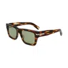 Ferragamo Prisma 53mm Modified Rectangular Sunglasses In Brown