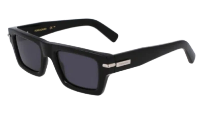 Pre-owned Ferragamo Sf2034s 001 Black 50/22/145 Male Sunglasses