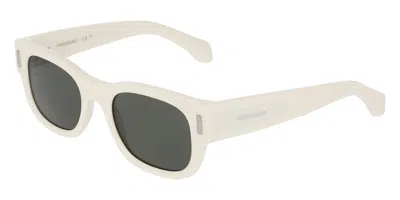 Ferragamo Sf2064se 103 Men's Sunglasses White Size 51
