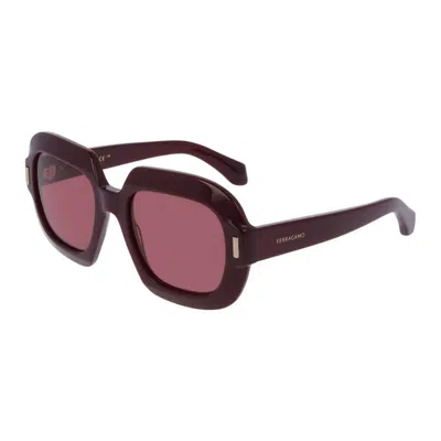 Ferragamo Sf2068se Mini Sunglasses In Burgundy