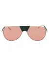 Ferragamo Light Gold Metal Sunglasses In Neutral