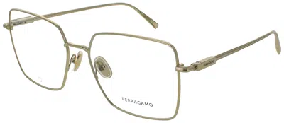 Ferragamo Sf2230 Metal Eyeglasses 56-17-145 With Case In 710 - Gold / Demo