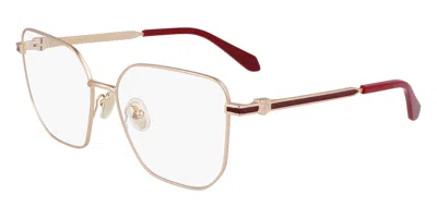 Ferragamo Sf2234 Women's Glasses, Gold, Size 56