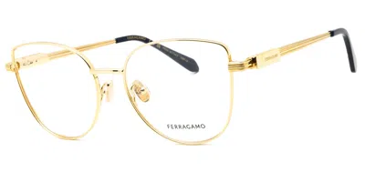 Ferragamo Sf2240 Women's Glasses, Gold, Size 56