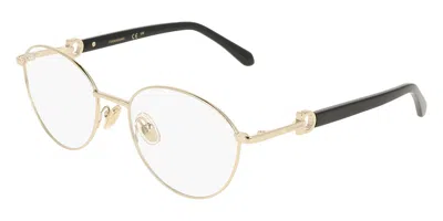 Ferragamo Sf2243 710 Women's Glasses Gold Size 54 - Free Lenses - Blue Light Block Available In Yellow
