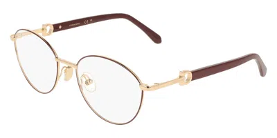 Ferragamo Sf2243 770 Women's Glasses Gold Size 54 - Free Lenses - Blue Light Block Available