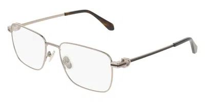 Ferragamo Sf2609 021 Men's Glasses Silver Size 56 - Free Lenses - Blue Light Block Available In Multi