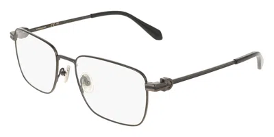 Ferragamo Sf2609 027 Men's Glasses Silver Size 56 - Free Lenses - Blue Light Block Available In Gray