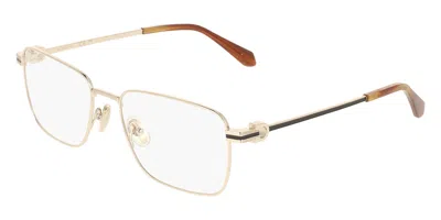 Ferragamo Sf2609 710 Men's Glasses Gold Size 56 - Free Lenses - Blue Light Block Available In Red