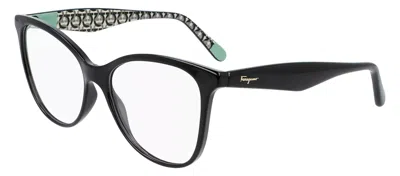 Ferragamo Sf2892 001 Cat Eye Eyeglasses In Clear