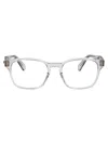 Ferragamo Light Crystal Grey Acetate Glasses In White