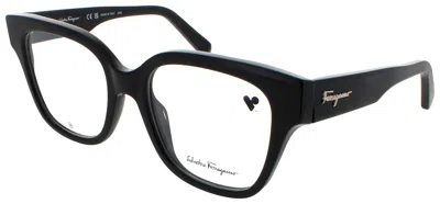 Ferragamo Sf29252 Plastic Eyeglasses 53-19-140 In Black
