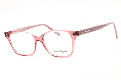 Ferragamo Sf2928 610 Trasparent Rose 52mm In Pink