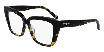 Ferragamo Sf2939n Asian Fit Women's Glasses, Black, Size 54