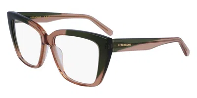 Ferragamo Sf2939n Women's Glasses, Brown, Size 54