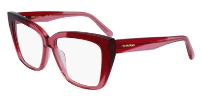 Ferragamo Sf2939n Women's Glasses, Red, Size 54