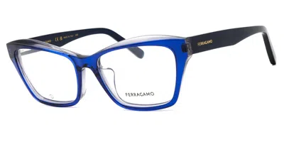 Ferragamo Sf2951lb Women's Glasses, Blue, Size 55