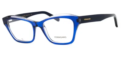 Ferragamo Sf2951n Asian Fit Women's Glasses, Blue, Size 53