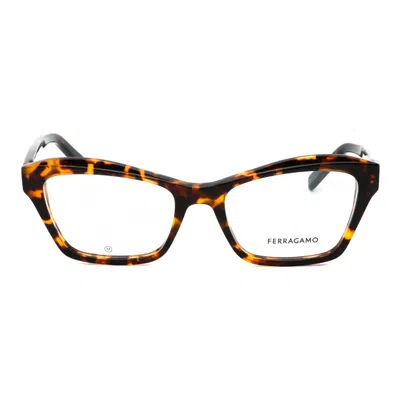 Ferragamo Sf2951n Tortoiseshell Acetate Eyeglasses In Multi