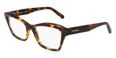 Ferragamo Sf2951n Women's Glasses, Tortoiseshell, Size 53 In Brown