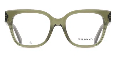 Ferragamo Sf2952n Asian Fit Women's Glasses, Green, Size 53