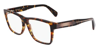 Ferragamo Sf2953n Asian Fit Women's Glasses, Tortoiseshell, Size 56 In Brown