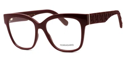 Ferragamo Sf2956en Women's Glasses, , Size 54 In Burgundy