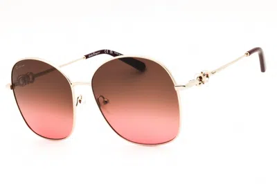 Ferragamo Sf297s 719 Gold/brown Red Gradient