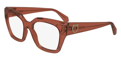 Ferragamo Sf2983 Women's Glasses, Brown, Size 53