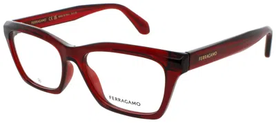 Ferragamo Sf2986 Eyeglasses 53-16-145 In Burgundy