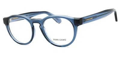 Ferragamo Sf2987e Men's Glasses, Blue, Size 50