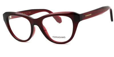 Ferragamo Sf2989 Women's Glasses, Red, Size 51