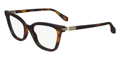 Ferragamo Sf2991 Women's Glasses, Tortoiseshell, Size 51 In Brown