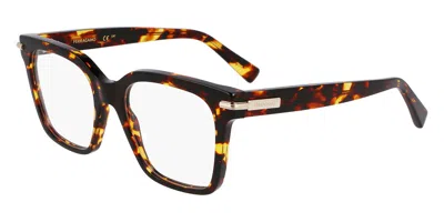 Ferragamo Sf3009 Women's Glasses, Tortoiseshell, Size 52 In Brown