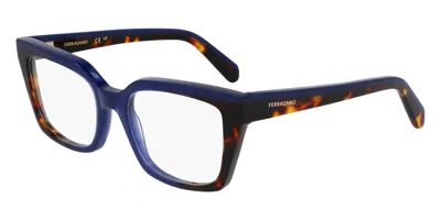 Ferragamo Sf3010 Women's Glasses, Blue, Size 52