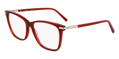 Ferragamo Sf3013 Women's Glasses, Red, Size 53