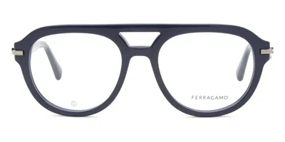 Ferragamo Sf3016 Men's Glasses, Blue, Size 54