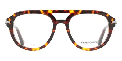 Ferragamo Sf3016 Men's Glasses, Tortoiseshell, Size 54 In Red