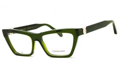 Ferragamo Unisex 54mm Optical Frames In Green