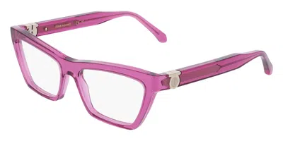 Ferragamo Sf3021 Women's Glasses, Pink, Size 54