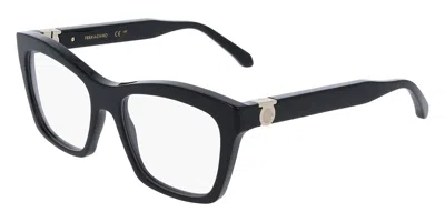 Ferragamo Sf3022 Women's Glasses, Black, Size 53