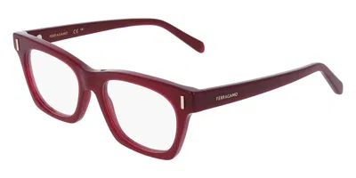 Ferragamo Sf3025 Women's Glasses, Red, Size 51
