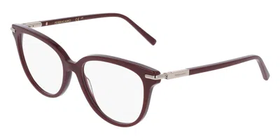 Ferragamo Sf3026 Women's Glasses, Burgundy, Size 52