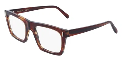 Ferragamo Sf3029 Men's Glasses, Brown, Size 54