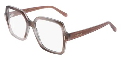 Ferragamo Sf3031 Women's Glasses, Brown, Size 56