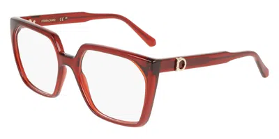 Ferragamo Sf3042e 612 Transparent Burgundy 55mm